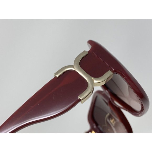 Chloe Sunglasses Square Burgundy CL 2239 C03 Size 58 [] 17-140 Oversized Sunglas main image 6